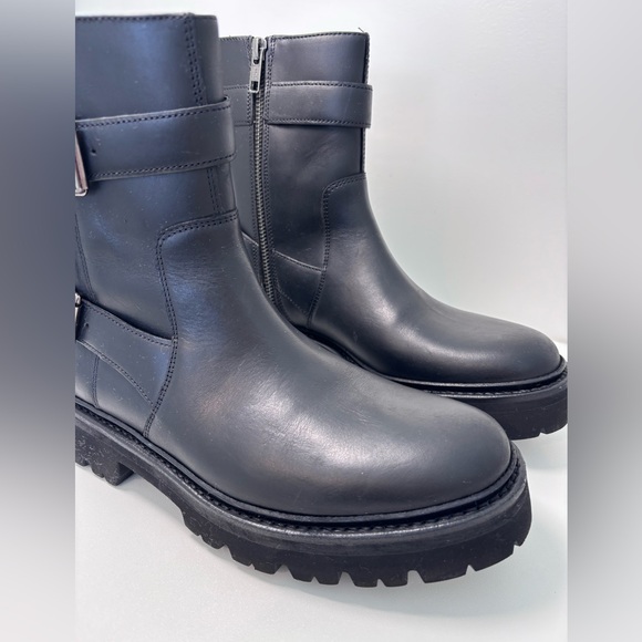 GRENSON Natasha Black Buckle Leather Boots US Size 8, UK 5.5, EU 38.5 - Picture 5 of 16